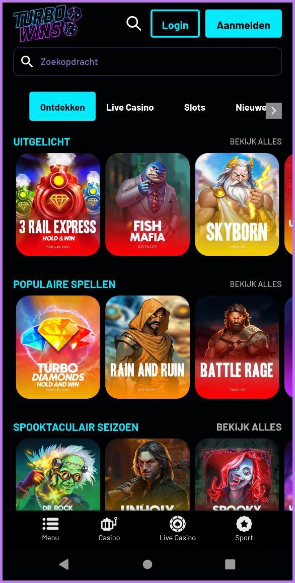 Volledige slotverzameling ontdekken bij TurboWins