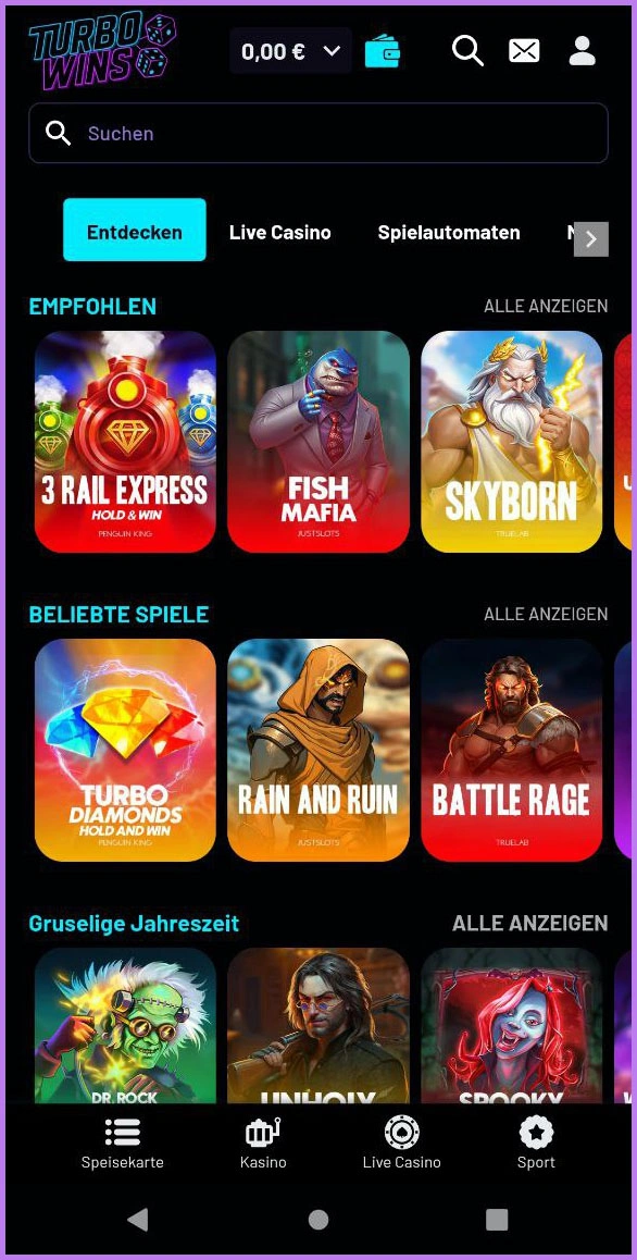 Entdecke die vollständige Slot-Sammlung bei TurboWins