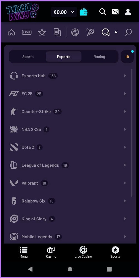 Top esports events to watch live at TurboWins