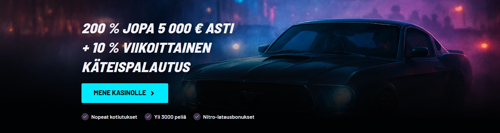 Eksklusiivinen tervetuliaisbonus uusille pelaajille TurboWins lla