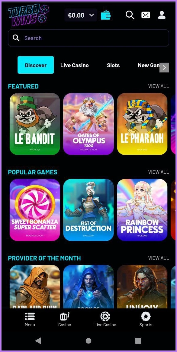 Complete collection of all slot machines at TurboWins